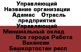 Управляющий › Название организации ­ Адамас › Отрасль предприятия ­ Управляющий › Минимальный оклад ­ 40 000 - Все города Работа » Вакансии   . Башкортостан респ.,Баймакский р-н